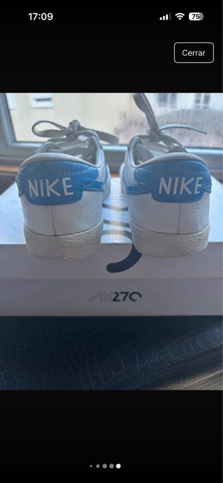 Zapatillas Nike Air 270 Blancas y Azules Unisex
