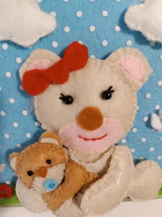 Quadretto Orsetto Mamma e Bambino