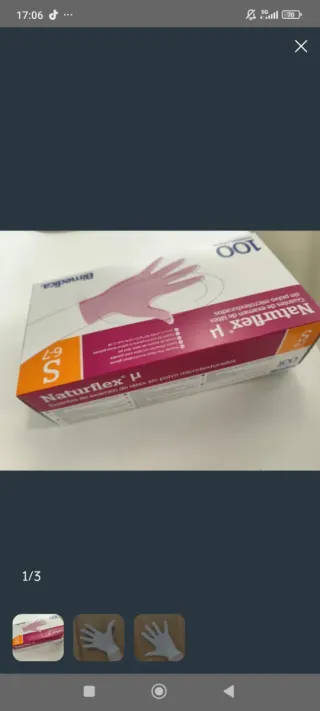 Guantes Naturflex Látex Talla S (6-7)