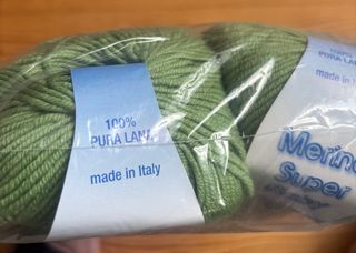 10 gomitoli lana verde Mittifil