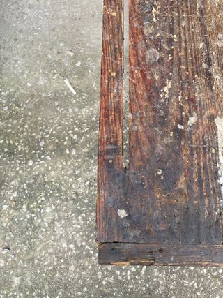 Mesa de taller antigua de madera