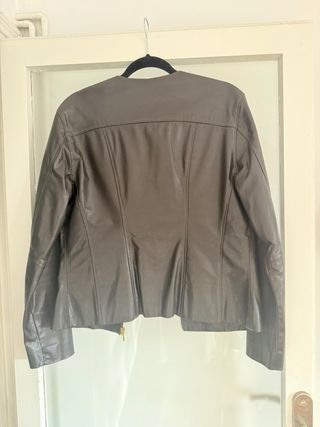 Chaqueta Cuero Marrón Gauchinha Couros Talla G