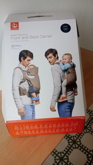 Portabebés Stokke My Carrier Negro