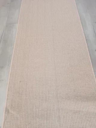 Corridoio di lana beige e grigio