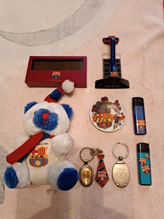 Merchandise FC Barcelona, tazas, bandera, bufanda