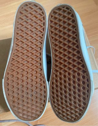Vans puestas una vez con plataforma