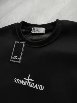 Sudadera Stone Island Negra Talla M Con Etiquetas