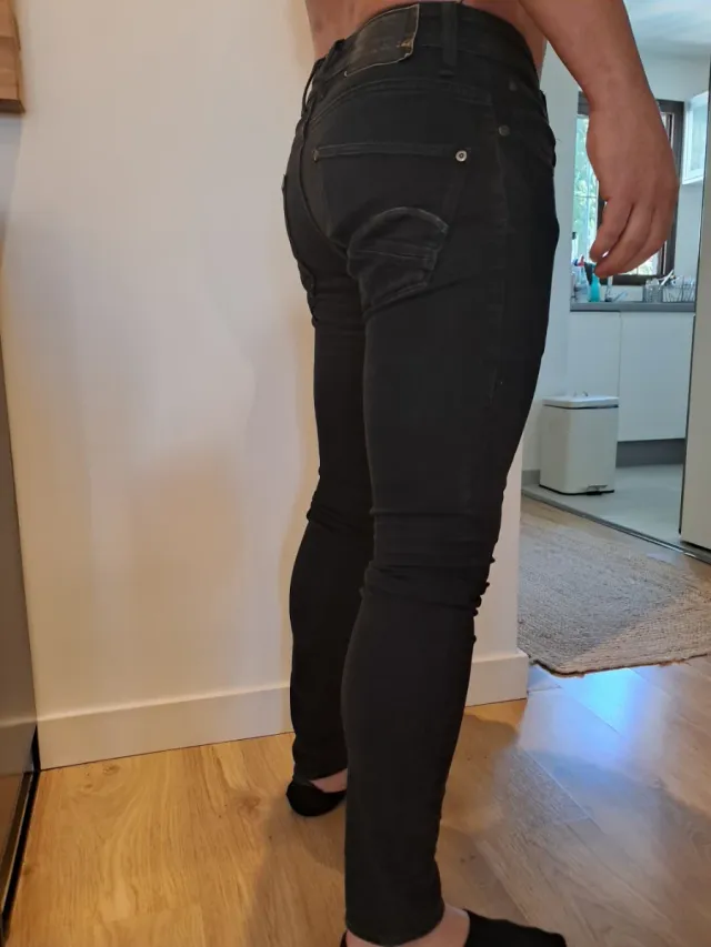 Pantaloni jeans uomo neri