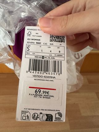 Vestido fiesta Mango NUEVO