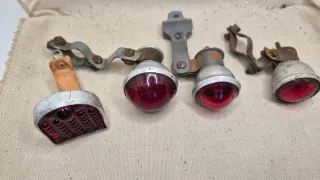 Vecchia luce posteriore Fanale bici epoca antica