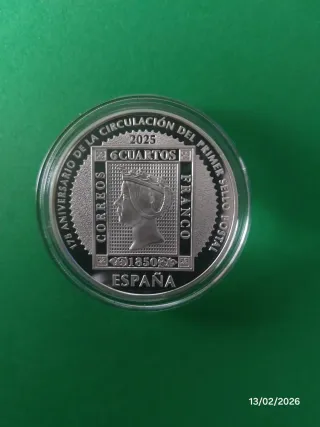 Moneda 10 Euros España Conmemorativa 175 Años