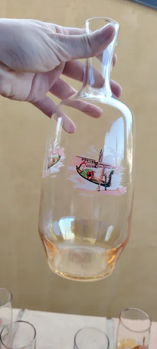 Set Bicchieri e Bottiglia Vetro