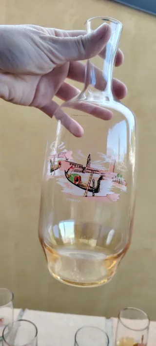 Set Bicchieri e Bottiglia Vetro