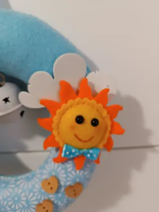 Decorazione cameretta bimbo: aereo, sole, nuvole