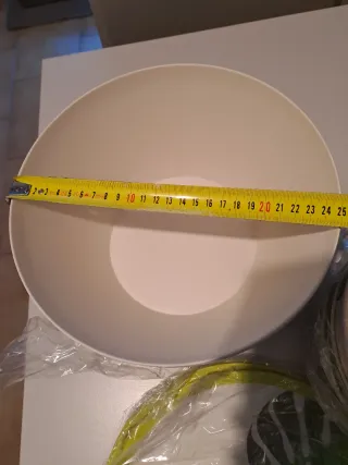 Set 9 pz piatti, fondi e ciotole bambù