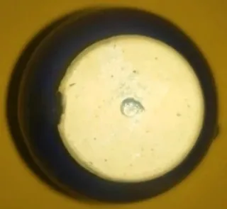 Mini botijo decorativo azul cerámica