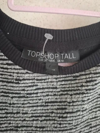 Vestido Topshop gris talla 38