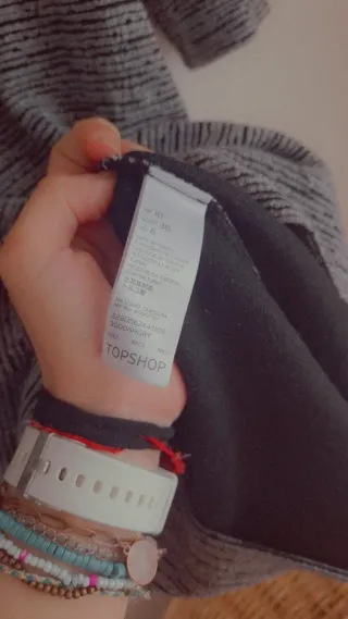 Vestido Topshop gris talla 38