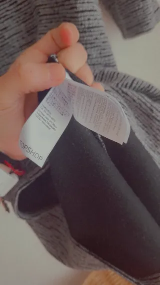 Vestido Topshop gris talla 38