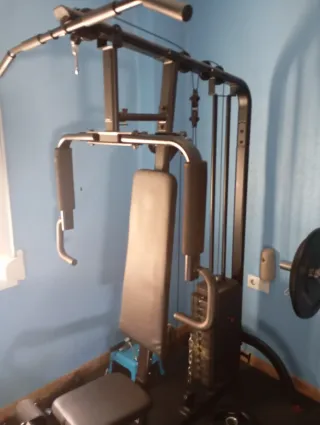 Máquina de gimnasio con pesas