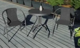 Conjunto Mesa y 2 Sillas Exterior
