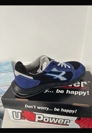 Zapatillas U Power Talla 42 Negras y Azules