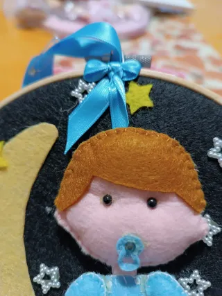 Ornamento cameretta bimbo luna e stelle