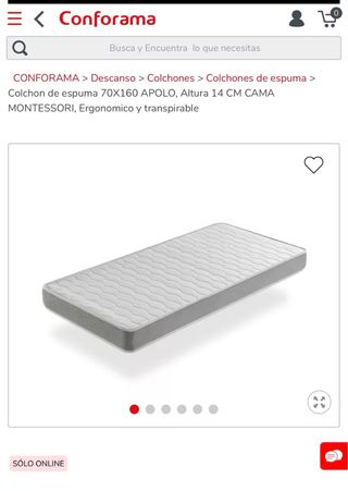 Colchón 90x200x14 cm