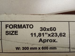 Azulejos porcelánicos 30x60 son13m2