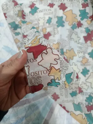 Pañuelo seda imitación Tous ositos multicolor