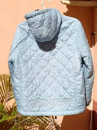 Chaqueta Spyder Sintética Capucha Azul