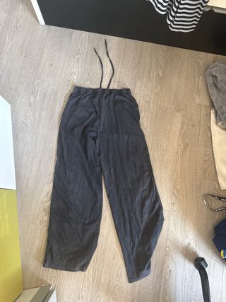 Pantalones anchos grises