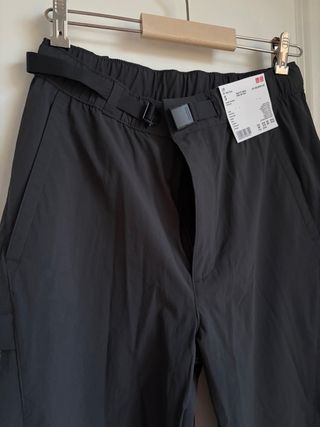 Pantalones Uniqlo Hombre Negros Nuevos Talla S
