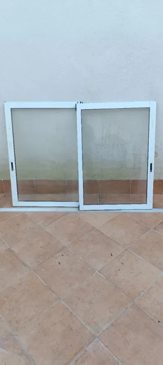 Hojas correderas ventana doble acristalamiento