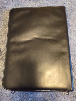 Cartellina portadocumenti A4 pelle nera