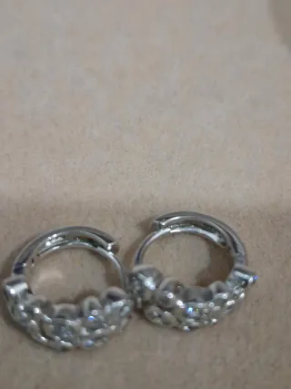 Pendientes Plata y Swarovski