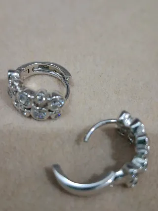 Pendientes Plata y Swarovski