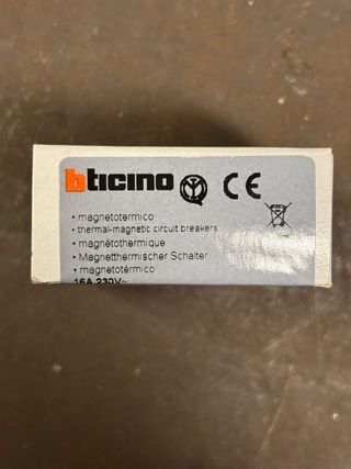 BTicino Interruttore Magnetotermico 16A 230V