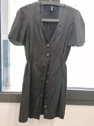 2 Vestidos Camiseros Negros Talla XS