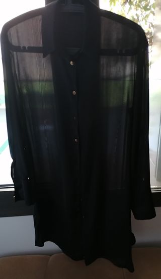 2 Vestidos Camiseros Negros Talla XS