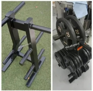 Soporte discos pesas crosffit olímpicos bumpers