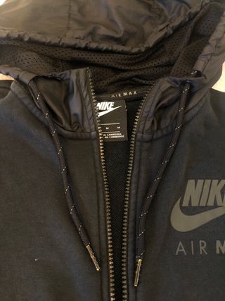Sudadera Nike Air Max Negra Cortavientos