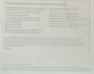 MacBook Pro 13 Gris Plata_500GB