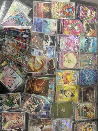 Lote Pokémon SR AR RR + Álbumes + ETB