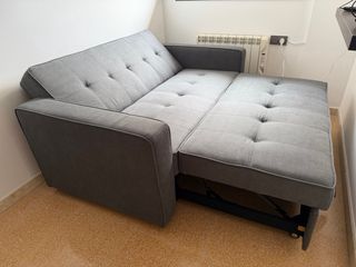Sofá Cama Gris Tela