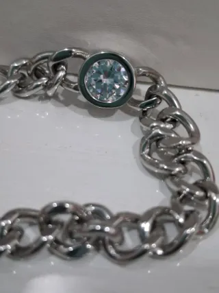 Pulsera Lotus Plateada con Circonita