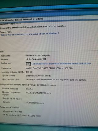 ordenador de sobremesa i3