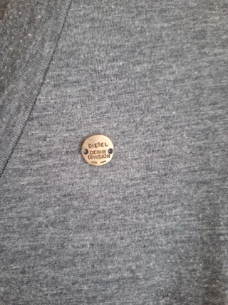 Camiseta Diesel Talla S-M Gris/azul