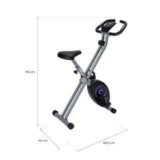 Bicicleta estática plegable magnética con pantalla