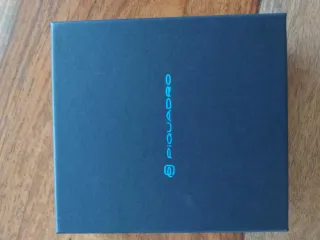 Cartera Piquadro Azul oscuro y Turquesa